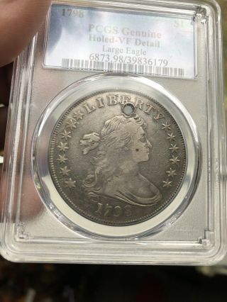 1798 Draped Bust Silver Dollar - Pcgs Graded