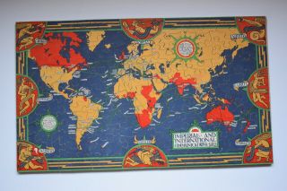 Vintage Wooden Jigsaw - " Imperial And International Communications " Complete