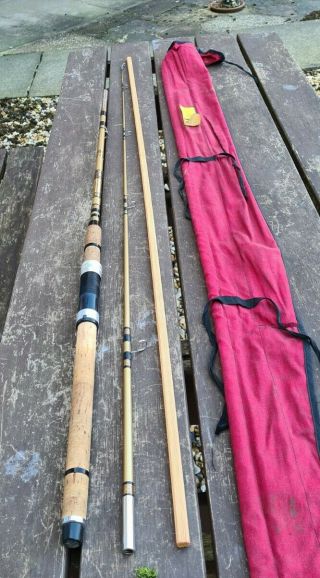 A Scarce Vintage Abu Suecia 351 7ft Spinning Rod Cast 2 - 15 G Trout Perch