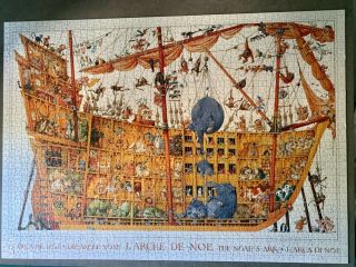 Heye Noahs Ark 2000 Piece Jigsaw Puzzle By Loup.  Complete But One Piece.