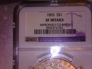1893 P Morgan Silver Dollar Key Date Details Graded Xf By Ngc