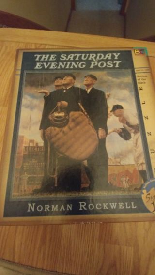 Norman Rockwell Saturday Evening Post Puzzle Bottom Of The Sixth 1000pc Complete