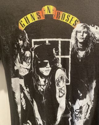 Guns N Roses Appetite For Destruction Vintage T Shirt 1988 Small Sportswear Tag 2