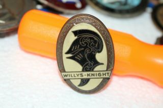 Antique Vintage Willys - Knight Car Radiator Badge Emblem Ornament