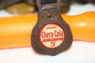 Rare Antique Vintage C.  1910 Chero Cola 5c Soda Pop Coca Watch Fob Sign