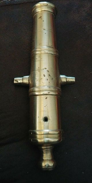 Antique/ Vintage Bronze Black Powder Signal Cannon 2 1/2lbs