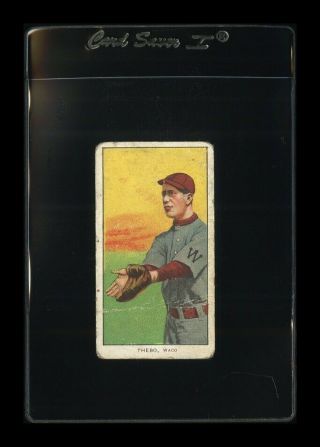 1909 - 11 T206 Tony Thebo Old Mill Black (bbs) Low Grade (crease) Gmcards