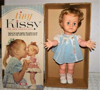 Vintage Ideal Toys 16 " Tiny Kissy Doll Circa 1963 - Euc
