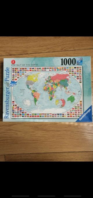 Ravensburger Portrait Of The Earth 2 - 1000 Piece Jigsaw Puzzle - Map & Flags