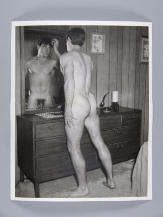 Don Whitman Vintage Male Nude Print Western Photography Guild 4x5