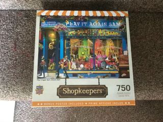 Masterpieces - 750 Piece Jigsaw - Play It Again Sam (shopkeepers)