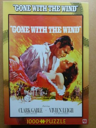 1000 Piece Falcon De Luxe Jigsaw Puzzle,  Gone With The Wind Film Poster