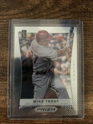 2012 Panini Prizm Baseball Mike Trout Rookie Card Sharp Should Grade Well