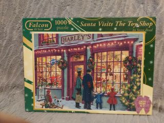 Falcon Santa Visits The Toy Shop 1000pc Puzzle Complete