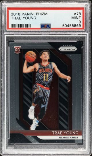 Trae Young 2018 Panini Prizm Rc Rookie 78 Psa 9