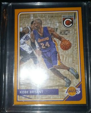 2015 - 16 Panini Complete Basketball Kobe Bryant Gold Parallel Rare Card
