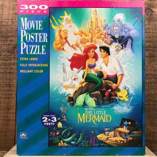 Complete Vintage Golden The Little Mermaid Banned Cover Art 300pc Poster Puzzle