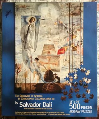 Salvador Dali - The Discovery Of America - 500 Pc Complete Jigsaw Puzzle
