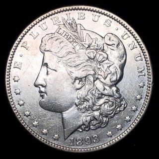 1893 - P $1 Morgan Silver Dollar Key Date