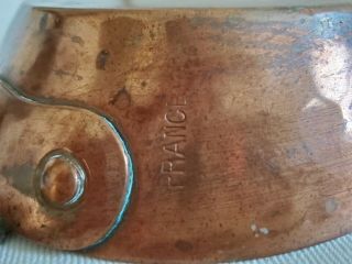 Vintage Hammered Copper Au Gratin Pan Made In France