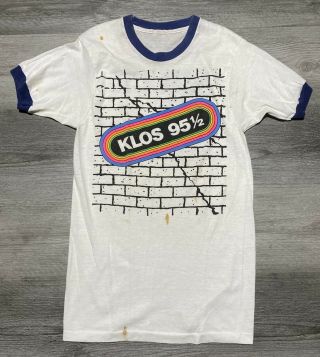 Vintage 80s Bruce Springsteen T Shirt Klos 95 1/2 Single Stitch