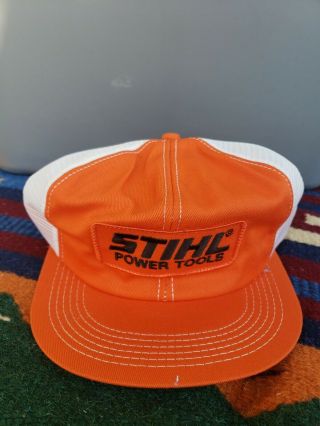 Vintage Stihl Mesh Trucker Hat Snapback Hat Baseball Cap Patch Usa Made K Produc