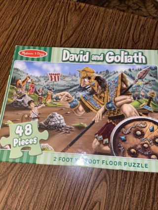 Melissa And Doug 48 Piece Floor Puzzle David And Goliath
