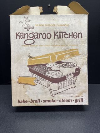 Kangaroo Kitchen Cooking Barbecue Accessory Stove Camping 2 Burner Grill Bbq