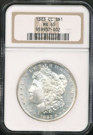 1883 - Cc Morgan Silver Dollar Ngc Ms 65 Carson City Dollar