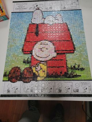 Peanuts: Snoopy & Charlie Brown Photomosaic 1000 Piece Puzzle
