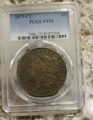 1879 Cc Carson City Morgan Silver Dollar Pcgs Vf 25