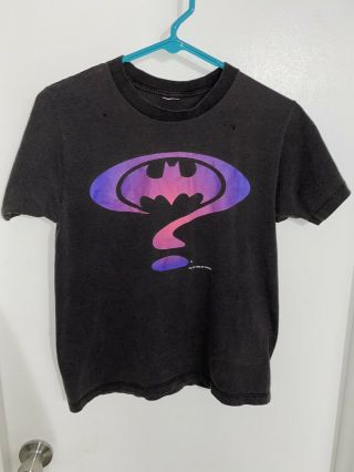 Vintage Batman Forever Purple Riddler 1995 Shirt