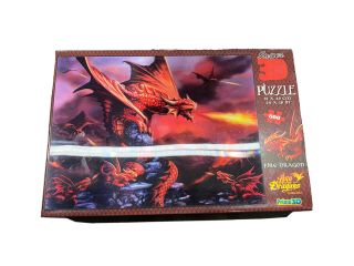Prime 3d 500 Piece Jigsaw Puzzle Fire Dragon 3d Age Of Dragons Anne Stokes