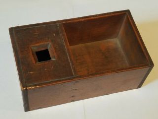 Wooden Gramophone Phonograph Needle Box - Hand Made Vintage Antique