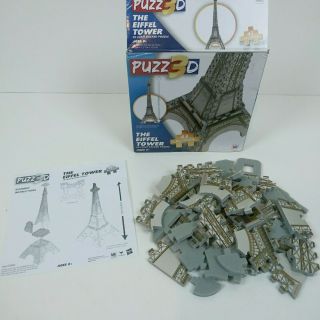 43 Piece Puzz 3D Eiffel Tower 13.  5 inches tall Beginner Level 2