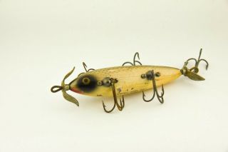 Vintage Heddon Shiner Scale 150 Underwater Minnow Antique Fishing Lure Wh4