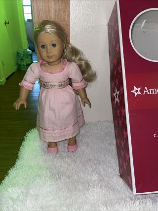 Retired American Girl Caroline Abbott In Outfit And Box