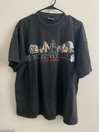 Pyramid Vintage 1997 Star Wars The Trilogy Special Edition Black T - Shirt,  Sz Xl