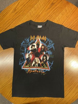Vintage Def Leppard “hysteria” Tour 1988 Concert T - Shirt Large 42 - 44 - Rare