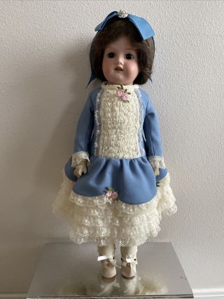 Antique Vintage German Doll Armand Marseille Doll 370 Am 2/0 Kid Body 17 "
