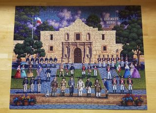 Dowdle The Alamo Puzzle 500 Pc 16x20 San Antonio Texas COMPLETE Includes Poster 2