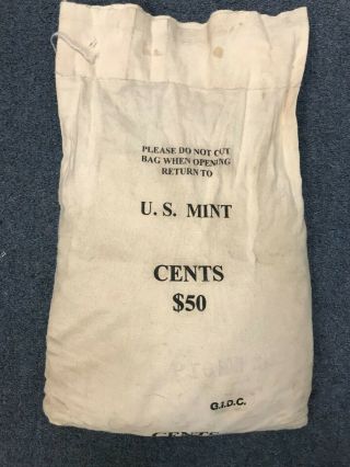 1995 P Sewn Bag Of (5000) Bu Lincoln Cents $50.  00 Face