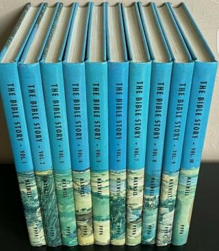 The Bible Story Complete Hardcover Book Set Volumes 1 - 10 By Arthur S.  Maxwell