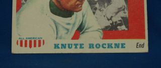 1955 Topps All American Knute Rockne Football Card Ungraded 3