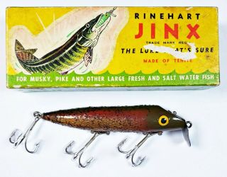 Great Color Rinehart Musky Jinx Lure In Correct Box Sf Variation