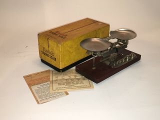 Antique Eastman Kodak,  Vintage Studio Scale Complete With Weights,  Box