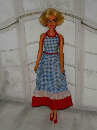 Vintage Barbie PLATINUM CASEY DOLL IN FRANCIE Best Buy HALTER DRESS 8644 3