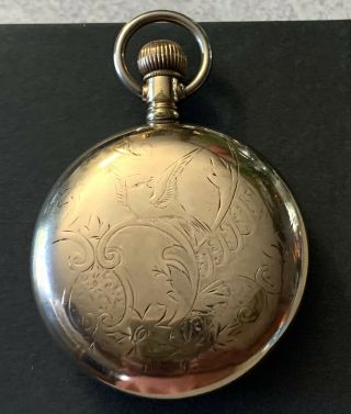 Antique Mw & Co.  18sz.  Gold Filled Pocket Watch Case Open Face,  Swing Out Tlc