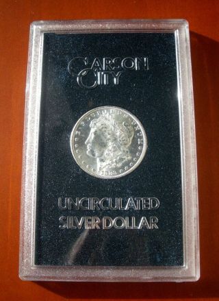 Uncirculated 1883 - Cc Morgan Silver Dollar In Gsa Holder W/box & Card