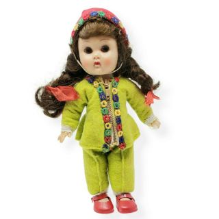 Vintage 50s Vogue Ginny Doll Fun Time Ski Outfit Brunette Braids Slw Molded Lash